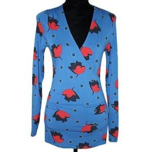 Boden Modern Floral Wrap Top 6R US